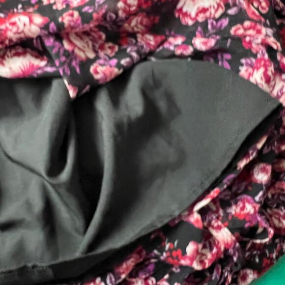 Isabel Maternity Floral Print 3/4 Sleeve Button Chiffon Blouse - Large - NWT - Picture 8 of 8